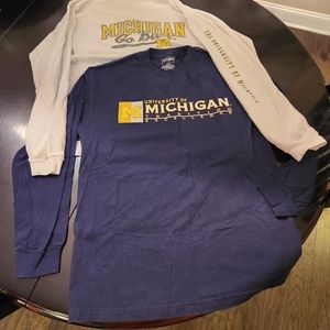 Bundle of Michigan Long sleeve tees (M &  XL)